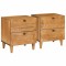 vidaXL Noptieră 2 pcs Maro deschis 40 x 33 x 46 cm Lemn masiv de mango 4018079