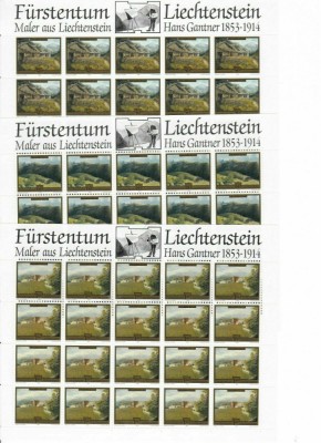 Liechtenstein 1993 - picturi, serie KLB neuzate foto