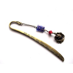 semn de carte cu howlite rosu 45586
