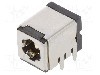 Conector alimentare DC, {{Tensiune nominala}}, {{Numarul de pini}} pini, seria {{Seria producatorului}}, 5,5/2,5mm. HSM - C9753-DGYB0000R