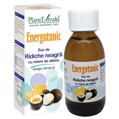 Suc Energotonic de Ridiche Neagra cu Miere de Albine 125 mililitri Plant Extrakt foto