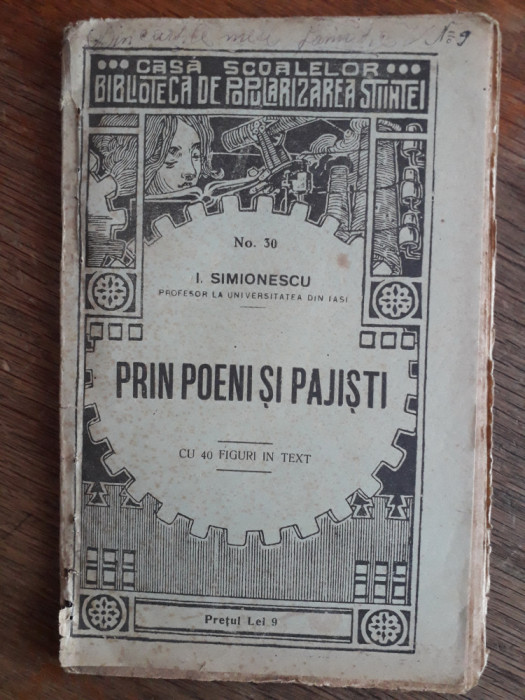 PRIN POENI SI PAJISTI - I. Simionescu , 1924 / R8P4F