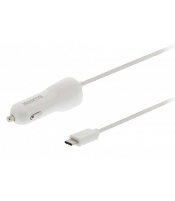 Incarcator auto 12-24V - USB Type C 3A alb Sweex foto