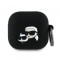 Husa Karl Lagerfeld 3D Karl &amp; Choupette&#039;s Heads pentru Apple AirPods 4, Neagra