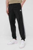 adidas pantaloni H46105 bărbați, culoarea negru, cu imprimeu H46105