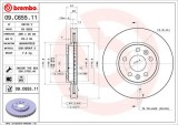 BREMBO 09.C655.11 PRIME LINE - UV Coated Disc frana