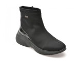 Ghete REMONTE negre, TEX, din material textil