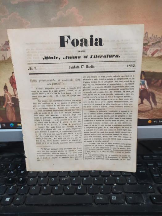 Foaia pentru Minte, Inimă și Literatură, nr. 9, 17 martie 1862, Bucovina, 081