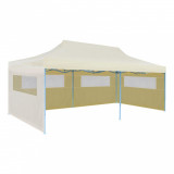 Cort de petrecere pliabil pop-up, crem, 3 x 6 m