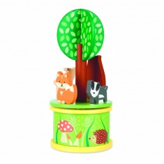 Carusel muzical cu animale de padure Orange Tree Toys