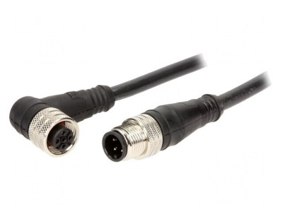 Cablu senzori automatizări M12-M12 1m foto