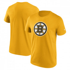 Boston Bruins tricou de bărbați Primary Logo Graphic T-Shirt Yellow Gold - XS