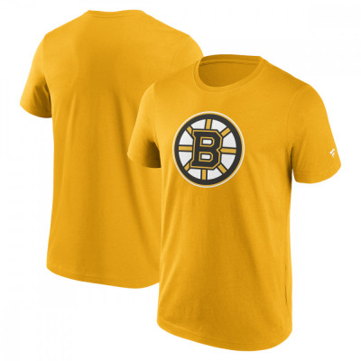 Boston Bruins tricou de bărbați Primary Logo Graphic T-Shirt Yellow Gold - XL foto