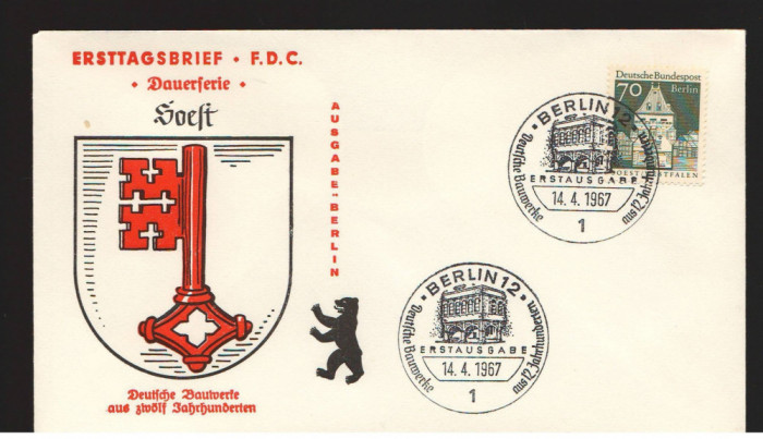 CPIB17077 INTREG POSTAL - GERMANIA. DAUERFERIE, SOEFT 1967, BERLIN