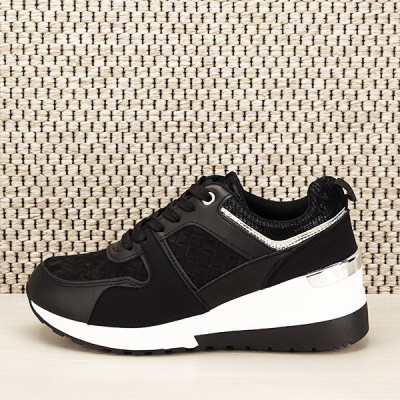 Sneakers negru High-Top Crina M4 foto