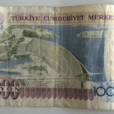 Bancnota Turcia - 1000000 Lira 1995