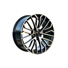 Set jante aliaj DY1648 KM 18" 8J 5x112 ET40 negru polish, compatibile Audi