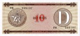 CUBA █ bancnota █ 10 Pesos █ 1985 █ P-FX35 █ Serie D █ UNC █ necirculata