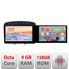 Navigatie Peugeot 308 Kit-038 Edotec 2 ecrane 8 core 4+128 21.6 inch Incell android Wifi 5Ghz gps internet CarStore Technology