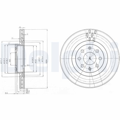 DELPHI BG3944 Disc frana foto