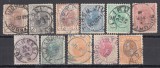 ROMANIA 1898 LP 51 REGELE CAROL I SPIC DE GRAU FILIGRAN PR SERIE STAMPILATA