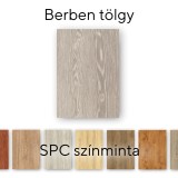 Mostra Pardoseala Vinil SPC Leziter Berben Oak, 1220x180x4.5mm, Strat IXPE, Impermeabila, Antizgarieturi, Maro/Bej