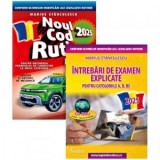 Pachet Noul cod rutier 2025 + Intrebari de examen explicate pentru categoriile A, B, BE + CD cu 1500 intrebari - Marius Stanculescu