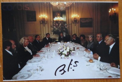 Autograf al jurnalistului francez Bernard Pivot, fost presedinte al Academiei Goncourt din 2014 pana in 2020, 3 foto