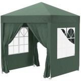 Pavilion pentru camping, cadru metalic, 4 pereti, pliabil, verde, 2x2x2.4 m GartenVIP DiyLine, ART