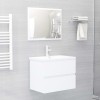 VidaXL Set mobilier de baie, alb, lemn prelucrat 3071675