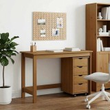 Cumpara ieftin Set birou si cabinet MOSS 2 buc. Maro Miere 112 x 50 x 75 cm