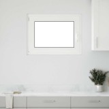 VidaXL Fereastră de subsol &bdquo;RISOR&rdquo; 80x50 cm oscilo-batantă DIN st&acirc;nga, albă