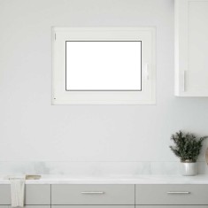 vidaXL Fereastră de subsol &bdquo;RISOR&rdquo; 80x50 cm oscilo-batantă DIN st&acirc;nga, albă