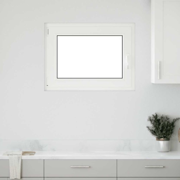 Fereastră de subsol &bdquo;RISOR&rdquo; 80x50 cm oscilo-batantă DIN st&acirc;nga, albă