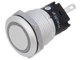 Lampă LED verde plată 24V &Oslash;19mm