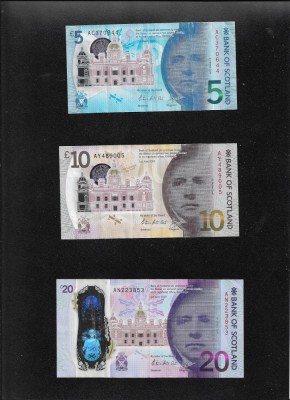Set Scotia 10 + 20 pounds Bank of Scotland foto