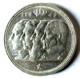 BELGIA 100 FRANCI 1949 ALINIAMENT MONEDA ARGINT VF++ XF, Europa