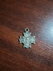Cruce argint veche Botez rară Familia Costa-Foru 1898 boierească