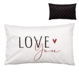 Cumpara ieftin Fata perna decorativa textil multicolor Love 30x50 cm