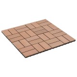vidaXL Plăci pentru Deck 22 pcs Maro 30 x 30 cm Lemn compozit 3444837