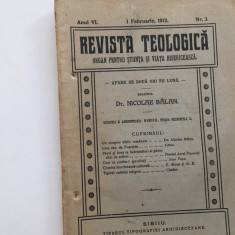 REVISTA TEOLOGICA-SIBIU 1912- nr.3 TEXTE DE PR. AUREL POPOVICI, NICOLAE BALAN...