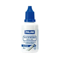 Rezerva Milan Marker Tabla Magnetica, 30 ml, Albastru, pe Baza de Alcool, Rezerva Cerneala Albastra Marker, Rezerva Marker Tabla Alba, Rezerva Markere foto