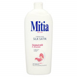 Rezerva Sapun Lichid MITIA Satin Silk, 1L, Lapte de Cocos, Bidon Rezerva Sapun Lichid 1L, Rezerve de Sapun Lichid, Rezerve de Sapunuri Lichide, Rezerv