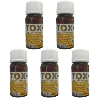 5 x Sanitox 40ml, Insecticid (echivalent regent) otrava pentru gandaci, 5 x 40ml foto