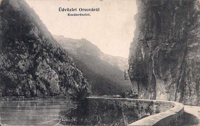 Carte postala circulata in anul 1910 Orsova