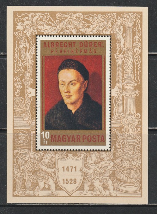 Ungaria 1971 - 500 de Ani de la Nasterea lui Albrecht Durer S/S 1v MNH