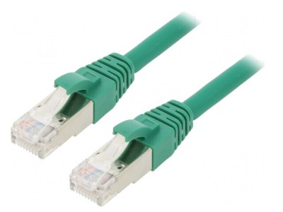 Patch Cord Ethernet Cat.6a S/FTP LSZH Verde 3m foto
