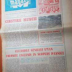 ziarul magazin 26 aprilie 1980-1 mai ,cinste muncii