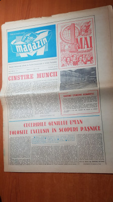 ziarul magazin 26 aprilie 1980-1 mai ,cinste muncii foto