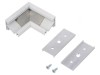 Conector de Colț 90&deg; Albă Aluminiu CORNER14